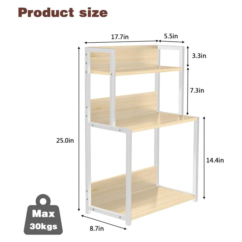 Kitchen Shelves: Kingfing Tero 25" H x 17.7" W x 8.7" D Multi-Functional Condiment Rack
