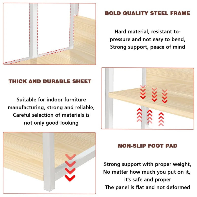 Kitchen Shelves: Kingfing Tero 25" H x 17.7" W x 8.7" D Multi-Functional Condiment Rack