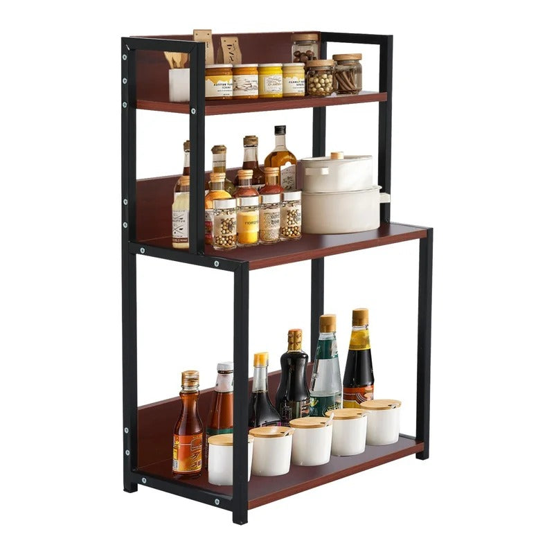 Kitchen Shelves: Kingfing Tero 25" H x 17.7" W x 8.7" D Multi-Functional Condiment Rack