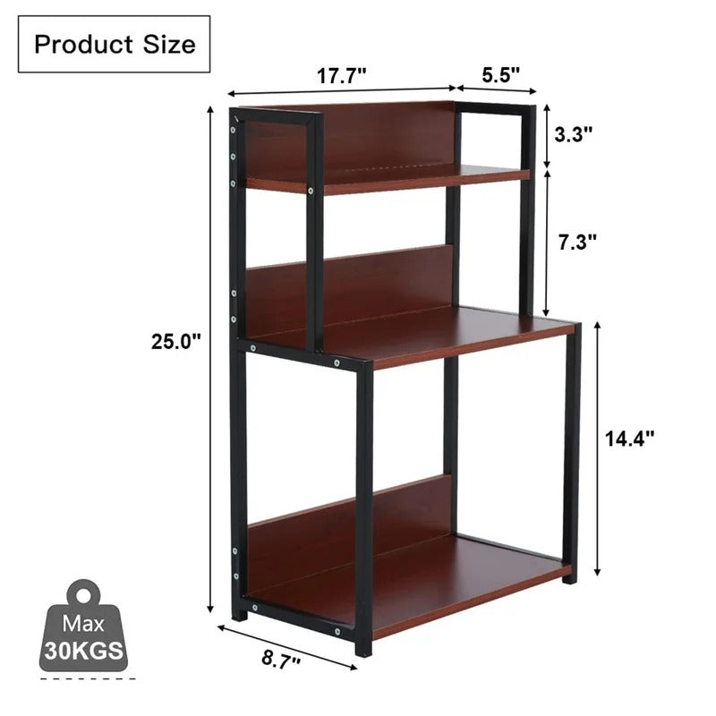 Kitchen Shelves: Kingfing Tero 25" H x 17.7" W x 8.7" D Multi-Functional Condiment Rack