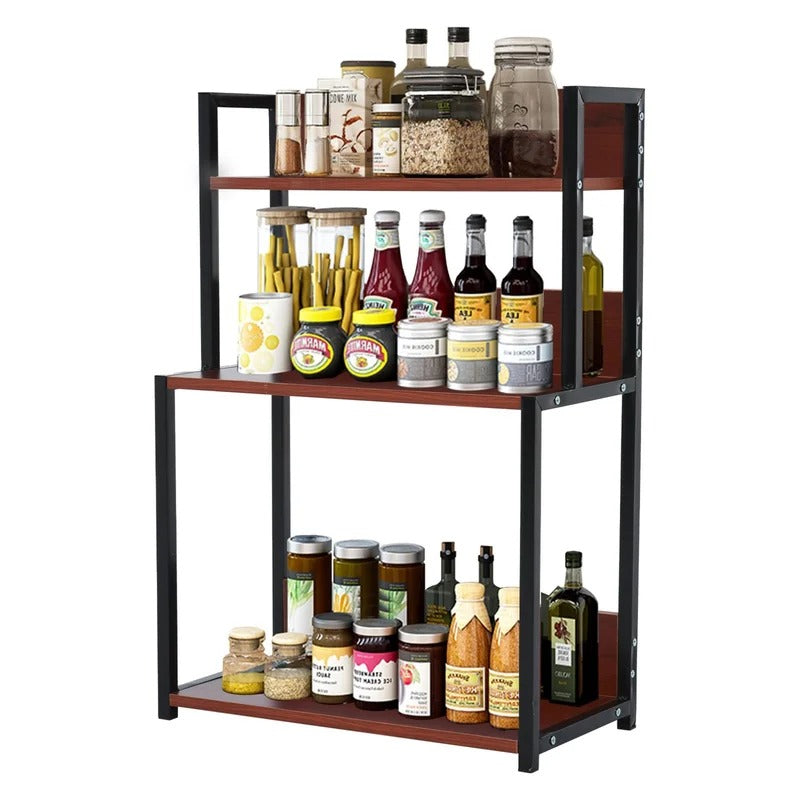 Kitchen Shelves: Kingfing Tero 25" H x 17.7" W x 8.7" D Multi-Functional Condiment Rack
