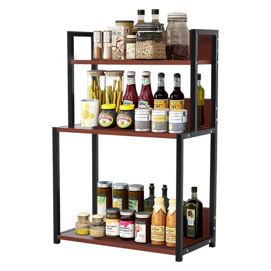Kitchen Shelves: Kingfing Tero 25" H x 17.7" W x 8.7" D Multi-Functional Condiment Rack