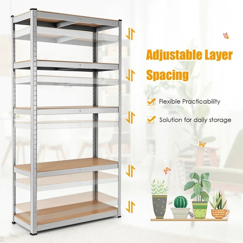 Kitchen Shelves: Kyworm 72" H x 36" W x 16" D Shelving Unit