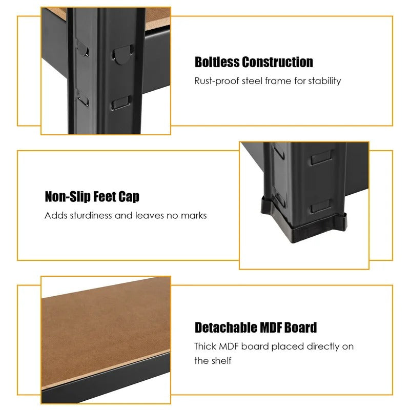 Kitchen Shelves: Kyworm 72" H x 36" W x 16" D Shelving Unit