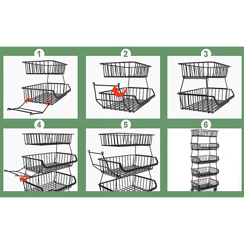Kitchen Racks: Latopen 39.76" H x 16.14" W x 11.41" D Storage Rack