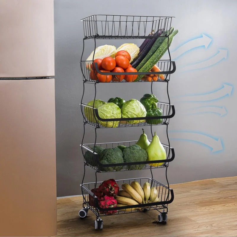 Kitchen Racks: Latopen 39.76" H x 16.14" W x 11.41" D Storage Rack