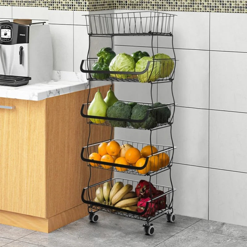 Kitchen Racks: Latopen 39.76" H x 16.14" W x 11.41" D Storage Rack