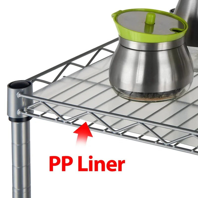 Kitchen Shelves: Lexani 51.18" H x 13.38" W x 13.38" D Modern Unit