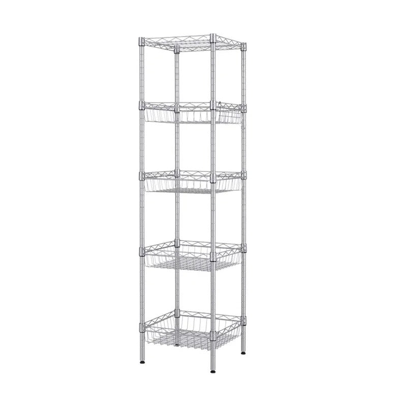 Kitchen Shelves: Lexani 51.18" H x 13.38" W x 13.38" D Modern Unit