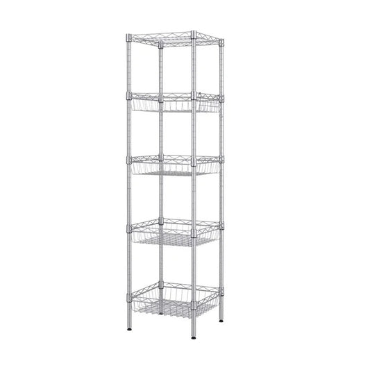 Kitchen Shelves: Lexani 51.18" H x 13.38" W x 13.38" D Modern Unit