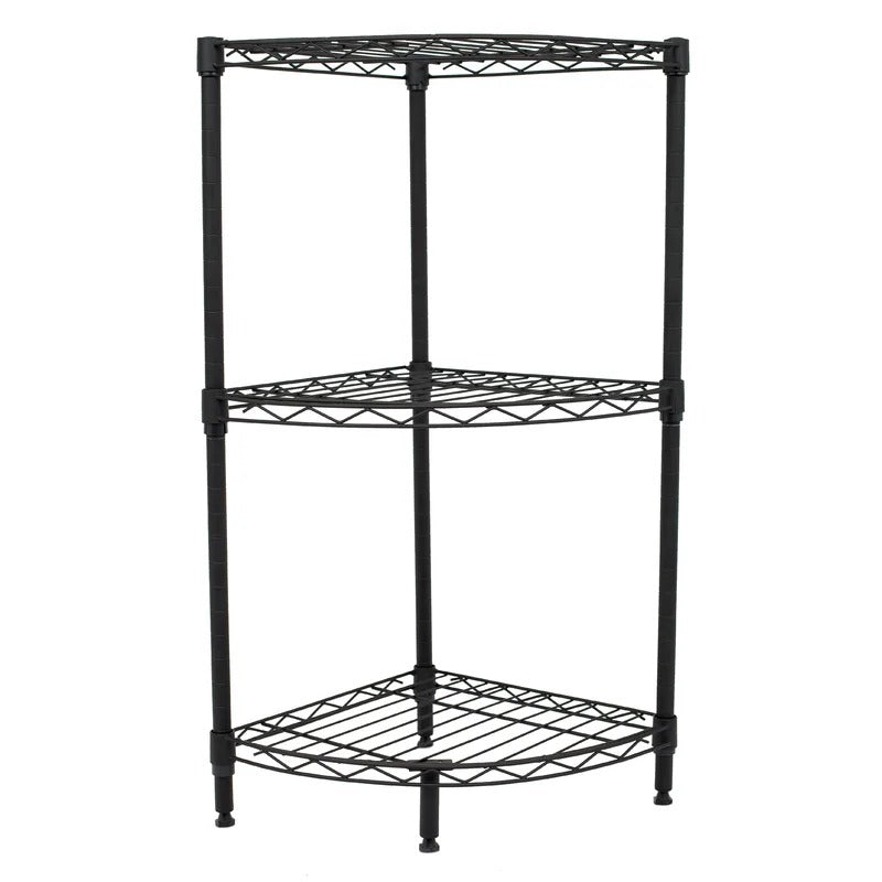Kitchen Shelves: Omivel 32" H x 14" W x 14" D Corner Wire Shelving