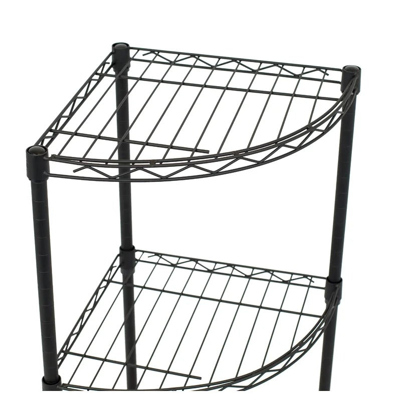 Kitchen Shelves: Omivel 32" H x 14" W x 14" D Corner Wire Shelving