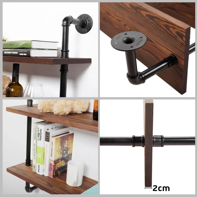 Kitchen Shelves: Tesam 41.9" H x 31.5" W x 9.8" D Storage Rack Wall Shelf