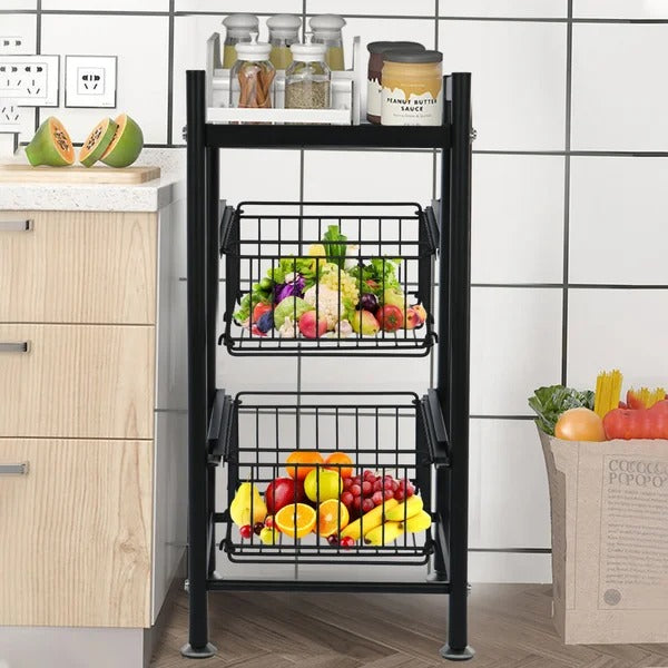 Kitchen Shelves: Xoimyo 24" H x 11.8" W 14.96" D Storage Rack