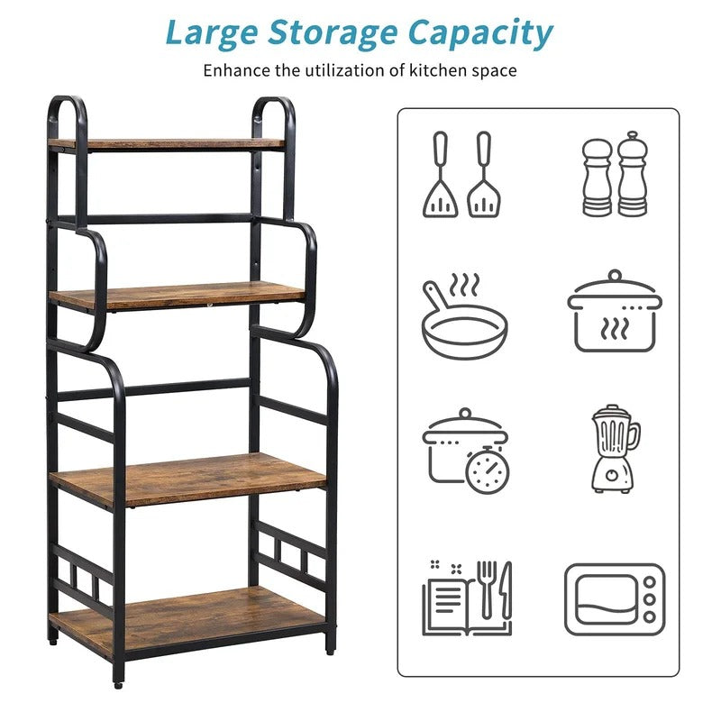 Kitchen Racks: Yekom 4-Tier Baker’S Rack, Kitchen Organizer