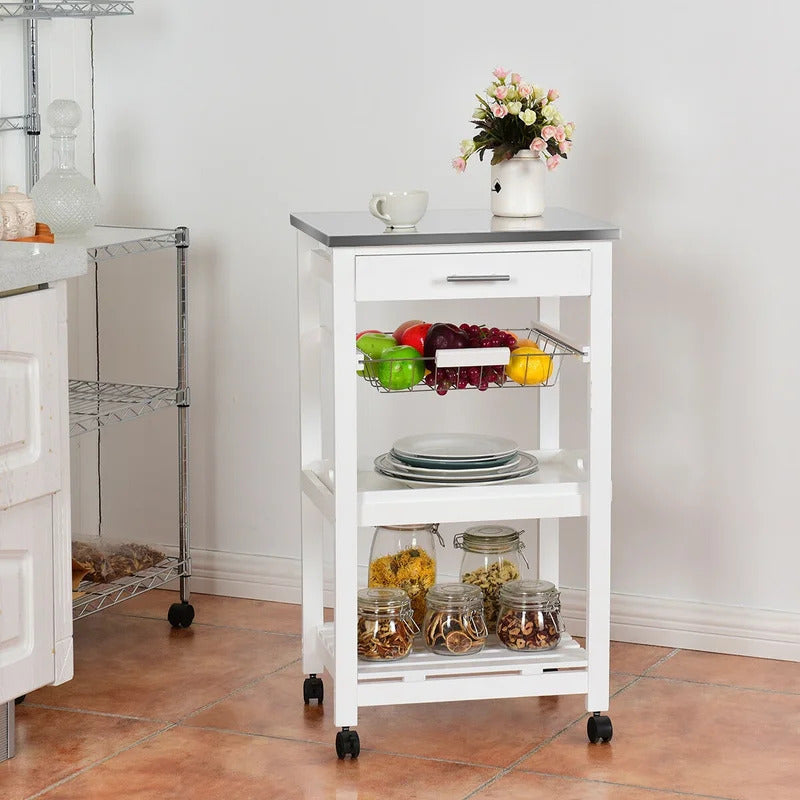 Kitchen Trolley: 18.5'' Kitchen Cart