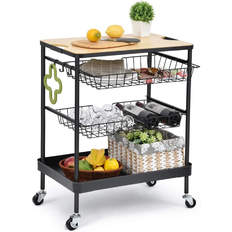 Kitchen Trolley: 24'' Kitchen Cart