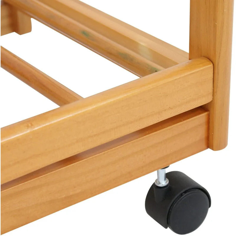 Kitchen Trolley: 26.5'' with Locking Wheels