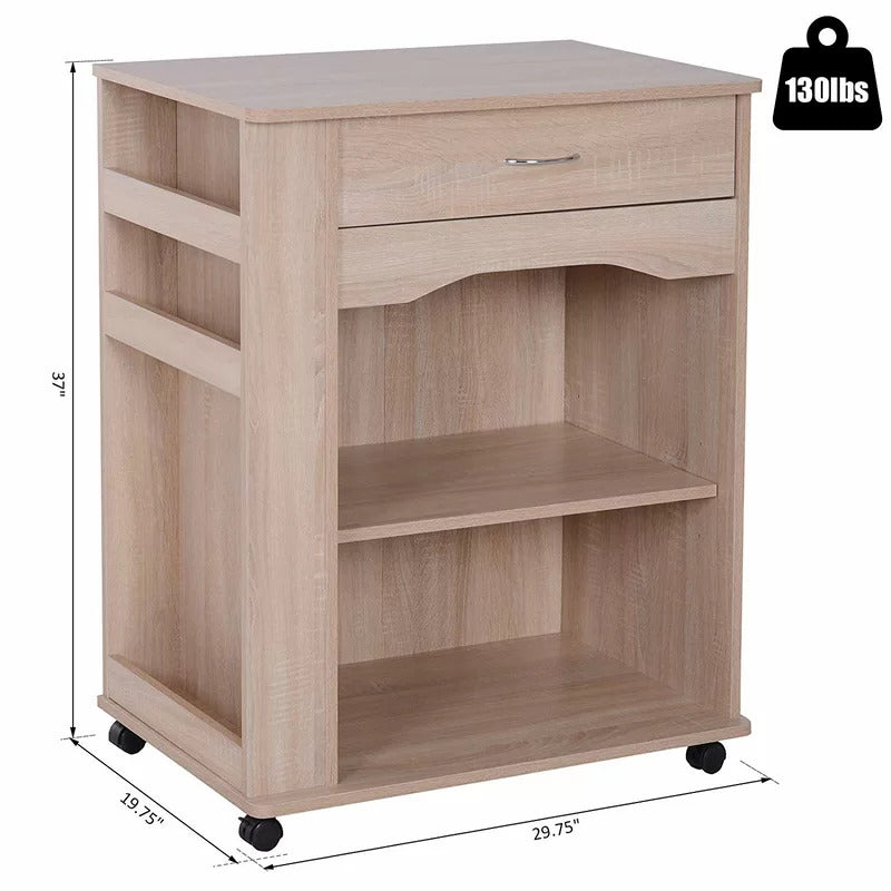 Kitchen Trolley: 29.75'' Kitchen Cart