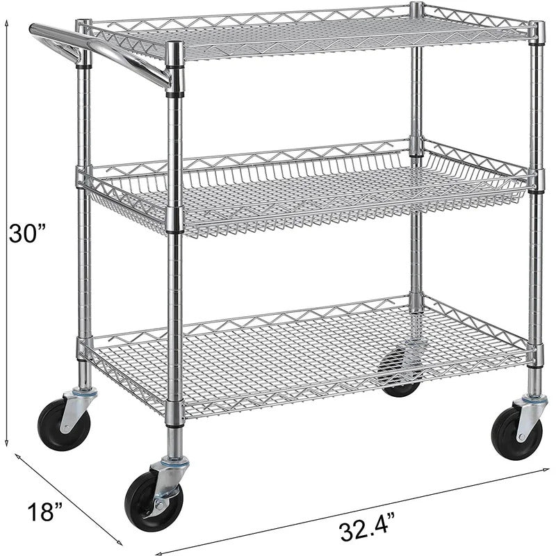 Kitchen Trolley: 30'' Standard Kitchen Cart