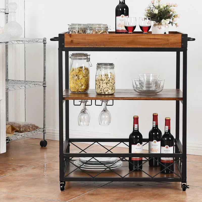 Kitchen Trolley: 31'' Kitchen Cart