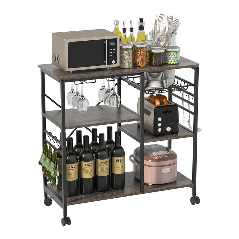 Kitchen Trolley: 35.43'' Standard Kitchen Cart