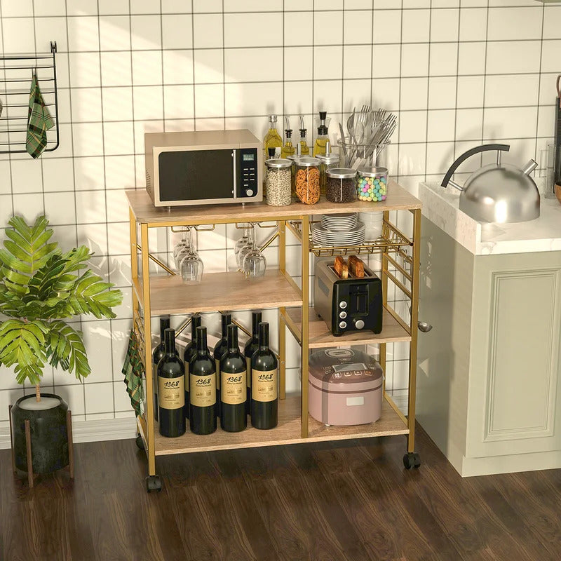 Kitchen Trolley: 35.43'' Standard Kitchen Cart