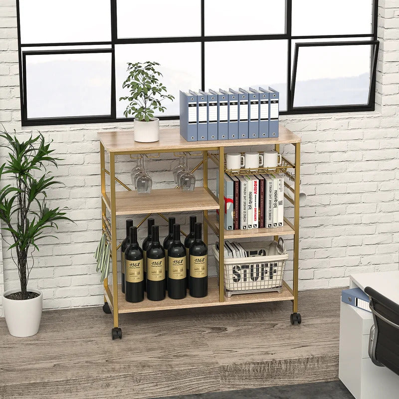 Kitchen Trolley: 35.43'' Standard Kitchen Cart