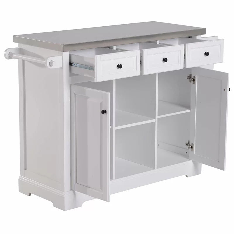 Kitchen Trolley: 50.75'' Kitchen Cart