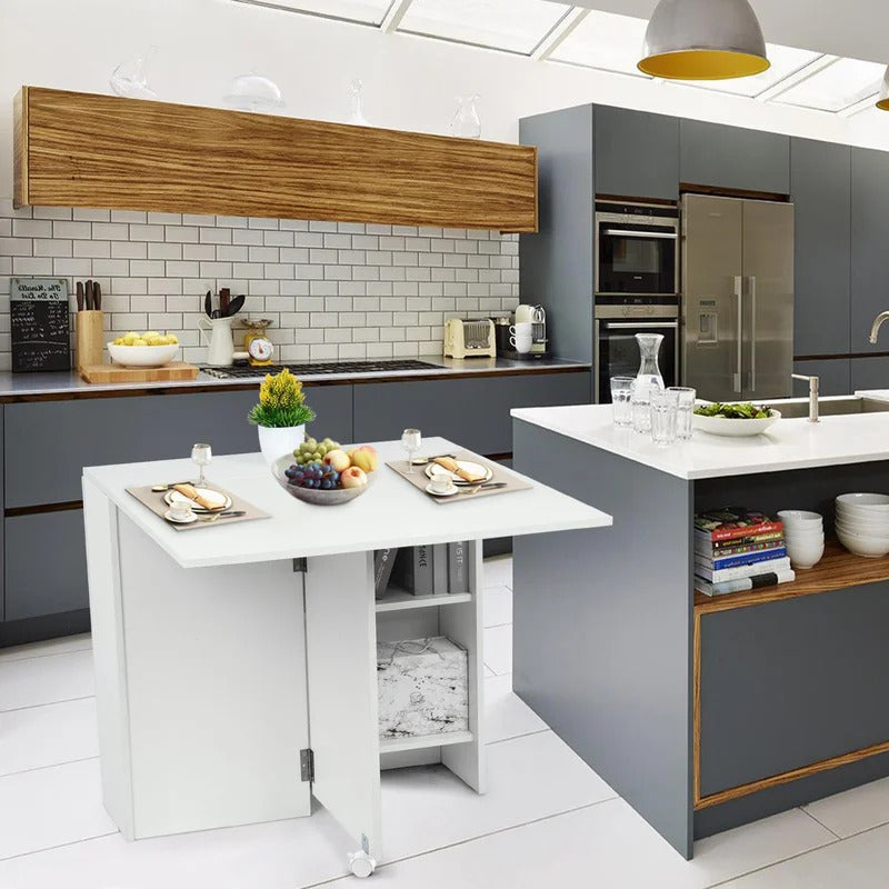 Kitchen Trolley: 55.1'' with Locking Wheels