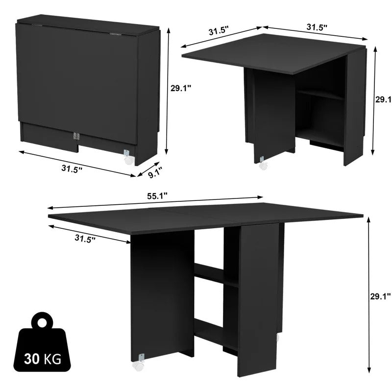 Kitchen Trolley: 55.1'' with Locking Wheels