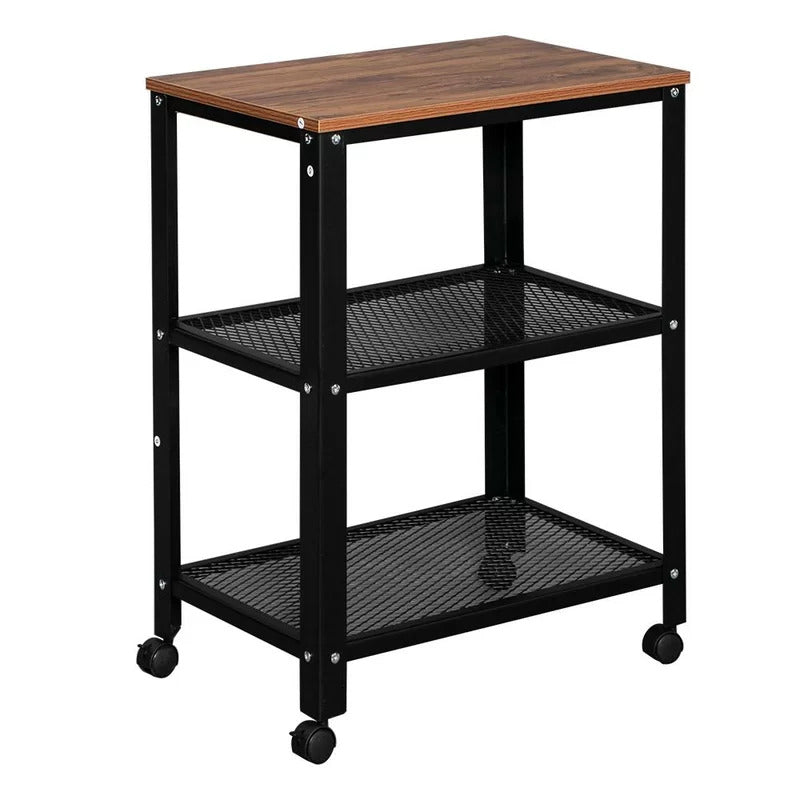 Kitchen Trolley: Souder 23.62'' Stainless Steel Kitchen Cart with Locking Wheels