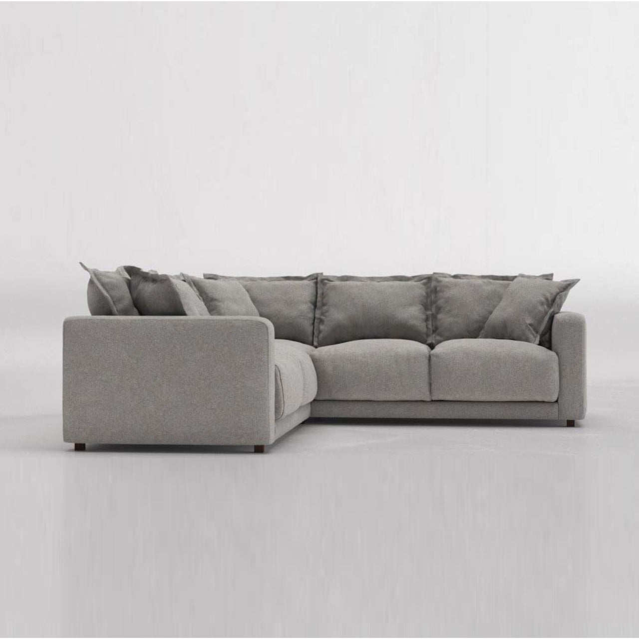 L Shape Sofa Set- Ultra Corner Fabric Sofa Set, (Gray)