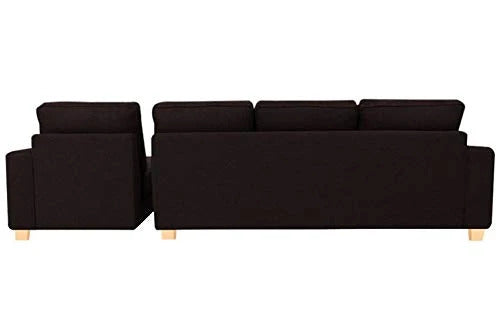 L Shape Sofa Set:- Extra Large Fabric Sofa Set (Dark Brown)
