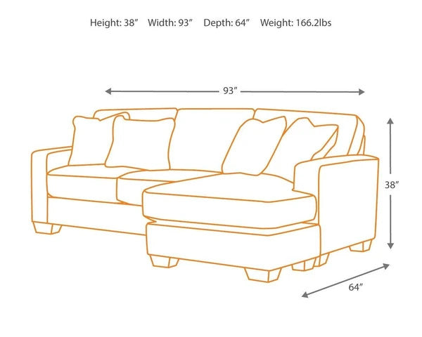 L Shape Sofa Set:- Fabric Sofa Set (Dark Grey)