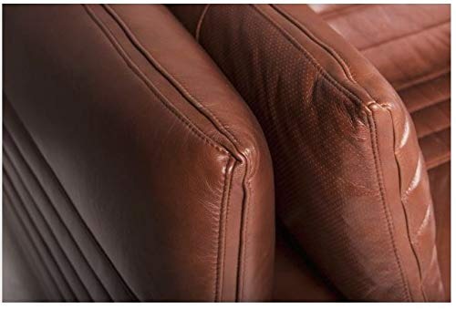 L Shape Sofa Set Kinley Leatherette Sofa Set (Dark Brown)