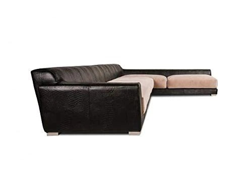 L Shape Sofa Set Kinley Sectional Fabric Sofa Set (Beige & Brown)