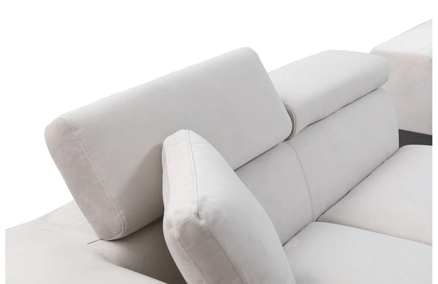 L Shape Sofa Set Microfiber Modern Sectional Sofa Set, Standard, (Grey)