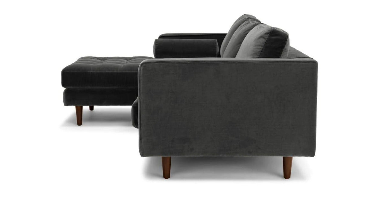 L Shape Sofa Set:- Munix Sectional Fabric Sofa Set