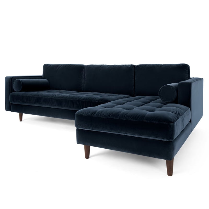 L Shape Sofa Set:- Munix Sectional Fabric Sofa Set