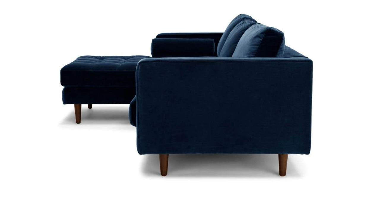 L Shape Sofa Set:- Munix Sectional Fabric Sofa Set
