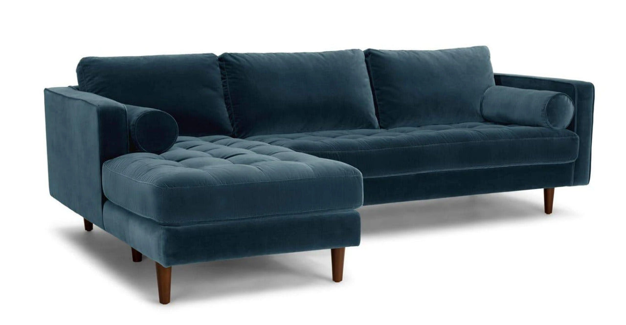 L Shape Sofa Set:- Munix Sectional Fabric Sofa Set