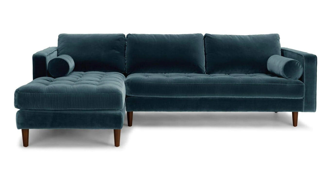 L Shape Sofa Set:- Munix Sectional Fabric Sofa Set