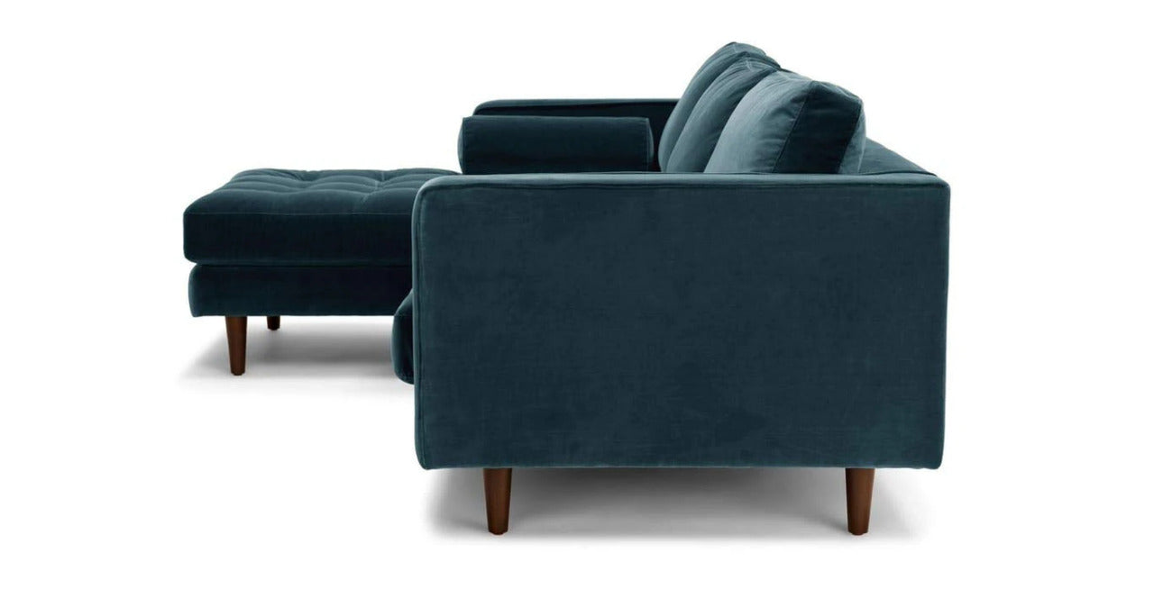 L Shape Sofa Set:- Munix Sectional Fabric Sofa Set