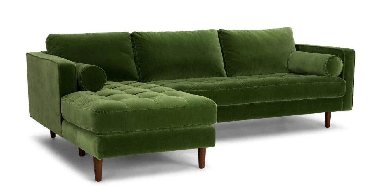 L Shape Sofa Set:- Munix Sectional Fabric Sofa Set