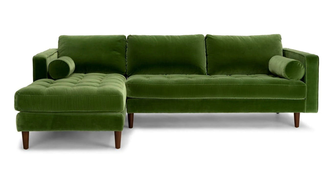 L Shape Sofa Set:- Munix Sectional Fabric Sofa Set
