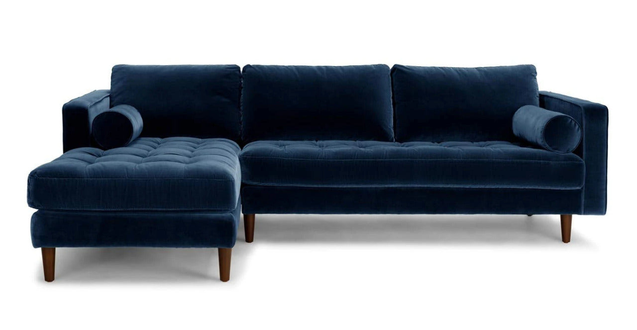 L Shape Sofa Set:- Munix Sectional Fabric Sofa Set