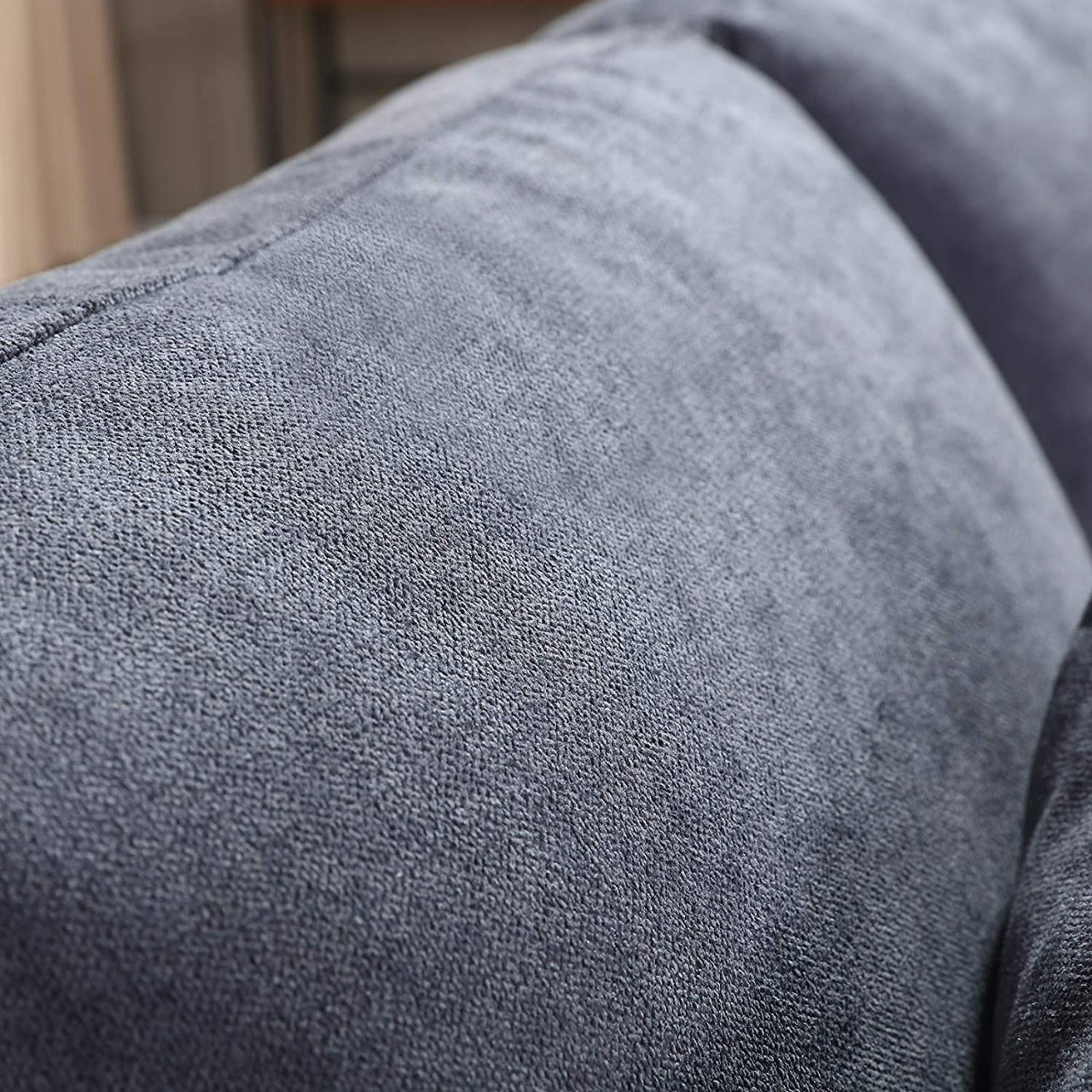 L Shape Sofa Set: Dark Grey Fabric Convertible Sofa Couch