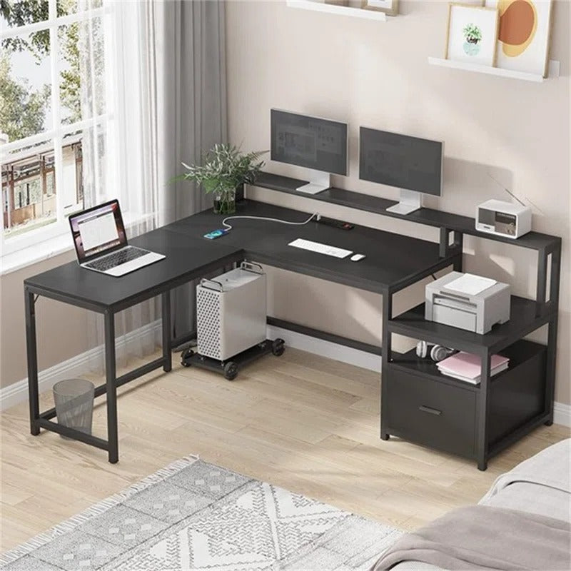 Computer Table: Large Computer Desk For Home & Office