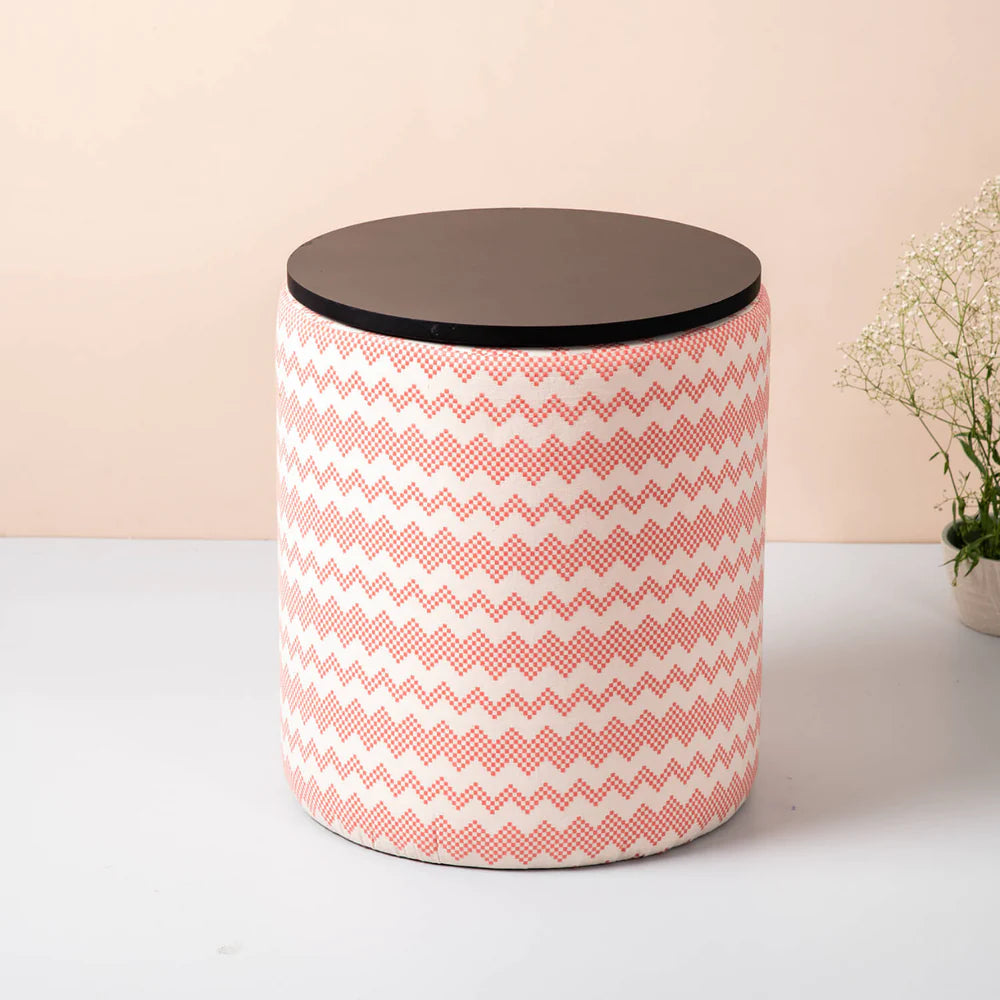 Storage Ottomans: Cotton Storage Ottoman